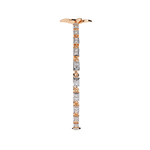 Diamond Chain Bracelet with Floral Motif