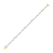 90 Pointer Multi-Shape Diamond Tennis Bracelet