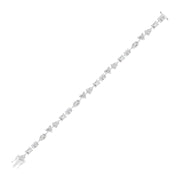 90 Pointer Multi-Shape Diamond Tennis Bracelet