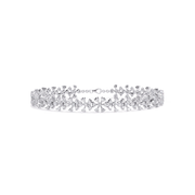 Diamond Chain Bracelet with Floral Detail