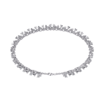 Diamond Chain Bracelet with Floral Detail