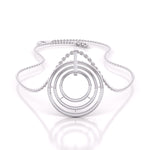 Diamond Circlet Chain Pendant