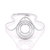 Diamond Circlet Chain Pendant