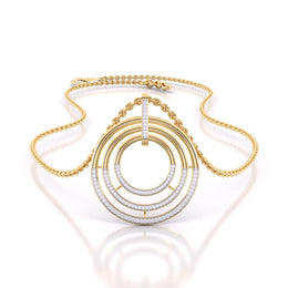 Diamond Circlet Chain Pendant