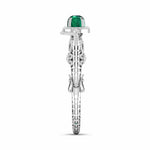Emerald & Diamond Cluster Bangle