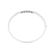 Stacked Cluster Diamond Bangle