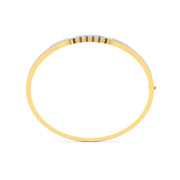 Stacked Cluster Diamond Bangle