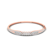 Stacked Cluster Diamond Bangle