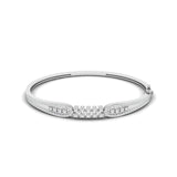 Stacked Cluster Diamond Bangle