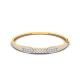Stacked Cluster Diamond Bangle