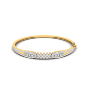 Stacked Cluster Diamond Bangle