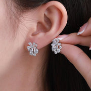 Diamond Cluster Earrings