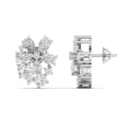 Diamond Cluster Earrings