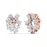 Diamond Cluster Earrings