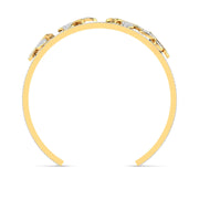 Diamond Embellished Gold  Bracelet