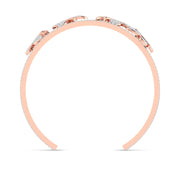 Diamond Embellished Gold  Bracelet