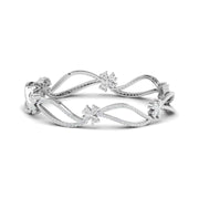 Eternal Bloom Floral Diamond Bangle