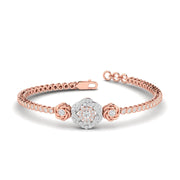 Diamond Flower Bracelet