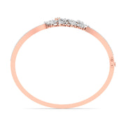 Marquise & Round Diamond Cluster Bangle