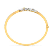 Marquise & Round Diamond Cluster Bangle