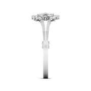 Marquise & Round Diamond Cluster Bangle