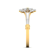 Marquise & Round Diamond Cluster Bangle