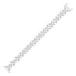 Elegant Floral Diamond Chain Bracelet