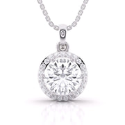 Diamond Halo Pendant