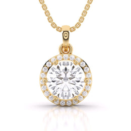 Diamond Halo Pendant