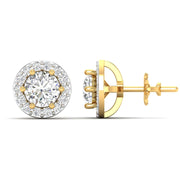 0.75 Carat Diamond Studs With Halo
