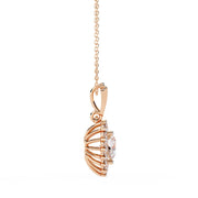 Solitaire Diamond Heart Pendant