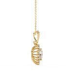 Solitaire Diamond Heart Pendant