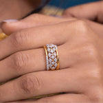 Sculpted Wide Band Ring