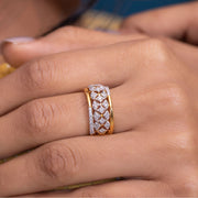 Sculpted Wide Band Ring