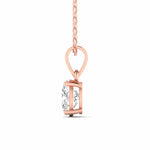 Diamond Pendant with Oval Center Stone