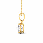 Diamond Pendant with Oval Center Stone