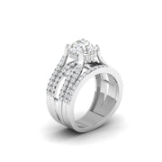 1.5 Carat Diamond Ring with Geometric Design