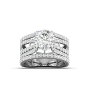 1.5 Carat Diamond Ring with Geometric Design