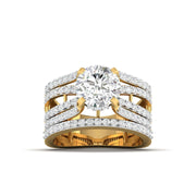 1.5 Carat Diamond Ring with Geometric Design