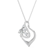 Diamond Rose Gold Abstract Pendant