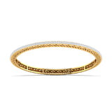 Minimalist Bezel Set Diamond Bangle