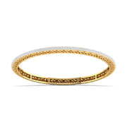 Minimalist Bezel Set Diamond Bangle