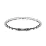 Minimalist Bezel Set Diamond Bangle