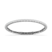 Minimalist Bezel Set Diamond Bangle