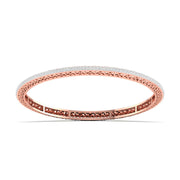 Minimalist Bezel Set Diamond Bangle
