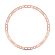 Minimalist Bezel Set Diamond Bangle