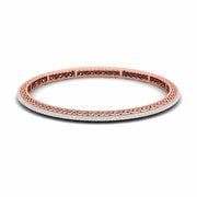 Minimalist Bezel Set Diamond Bangle