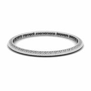 Minimalist Bezel Set Diamond Bangle