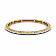Minimalist Bezel Set Diamond Bangle