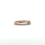Diamond Stacking Ring Set in Rose Gold